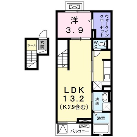 野崎駅 徒歩16分 4階の物件間取画像